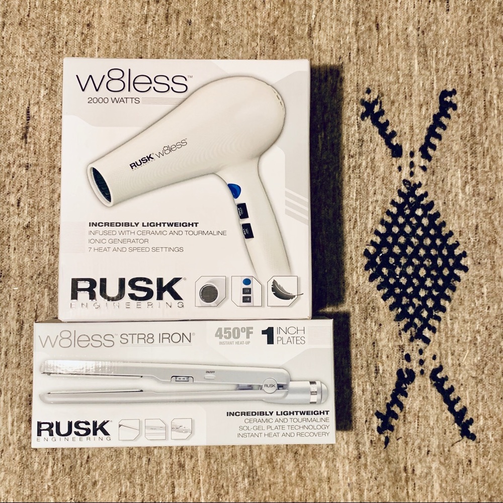 Rusk Hairdryer & Str8 Iron (bundled)